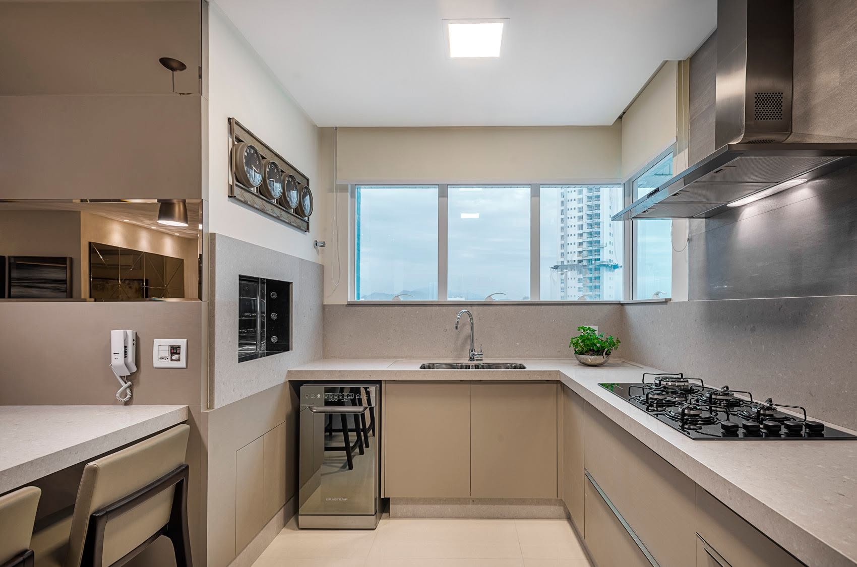Cozinha em mármore - projeto Cia do Mármore